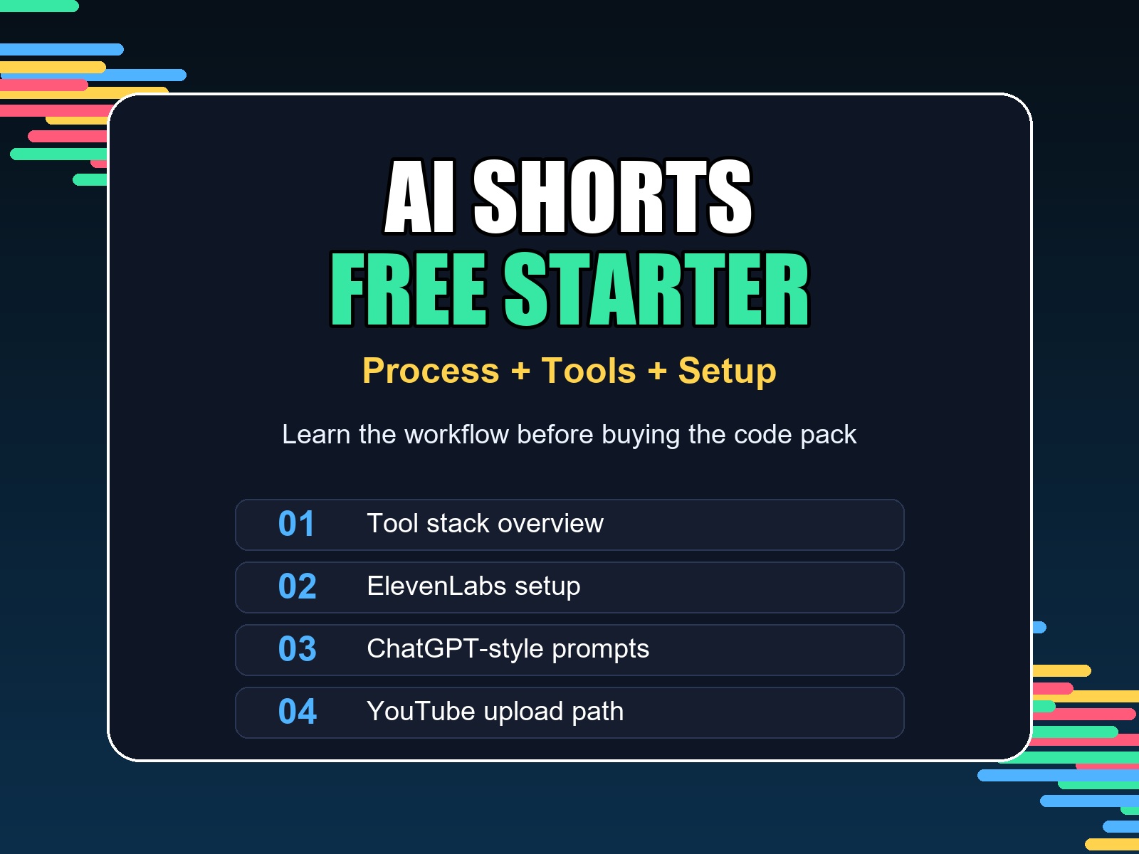 Free Shorts Starter product cover